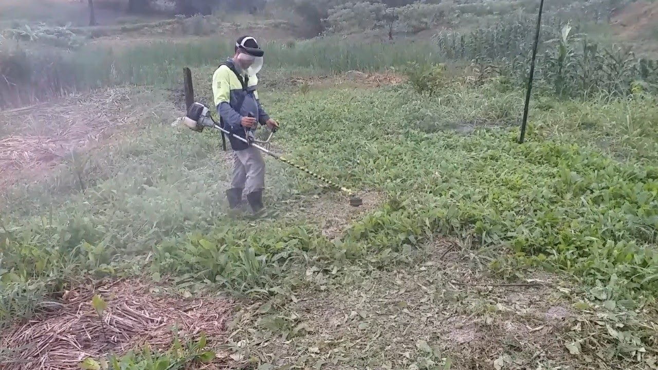 teste com a lâmina de 2 pontas para roçadeira e náilon de melhor qualidade aprovado!