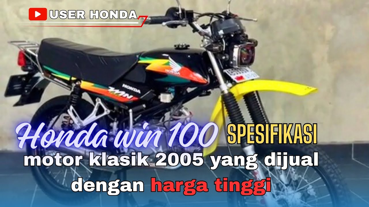 Honda Win 100, spesifikasi motor klasik 2005 yang dijual dengan harga  tinggi
