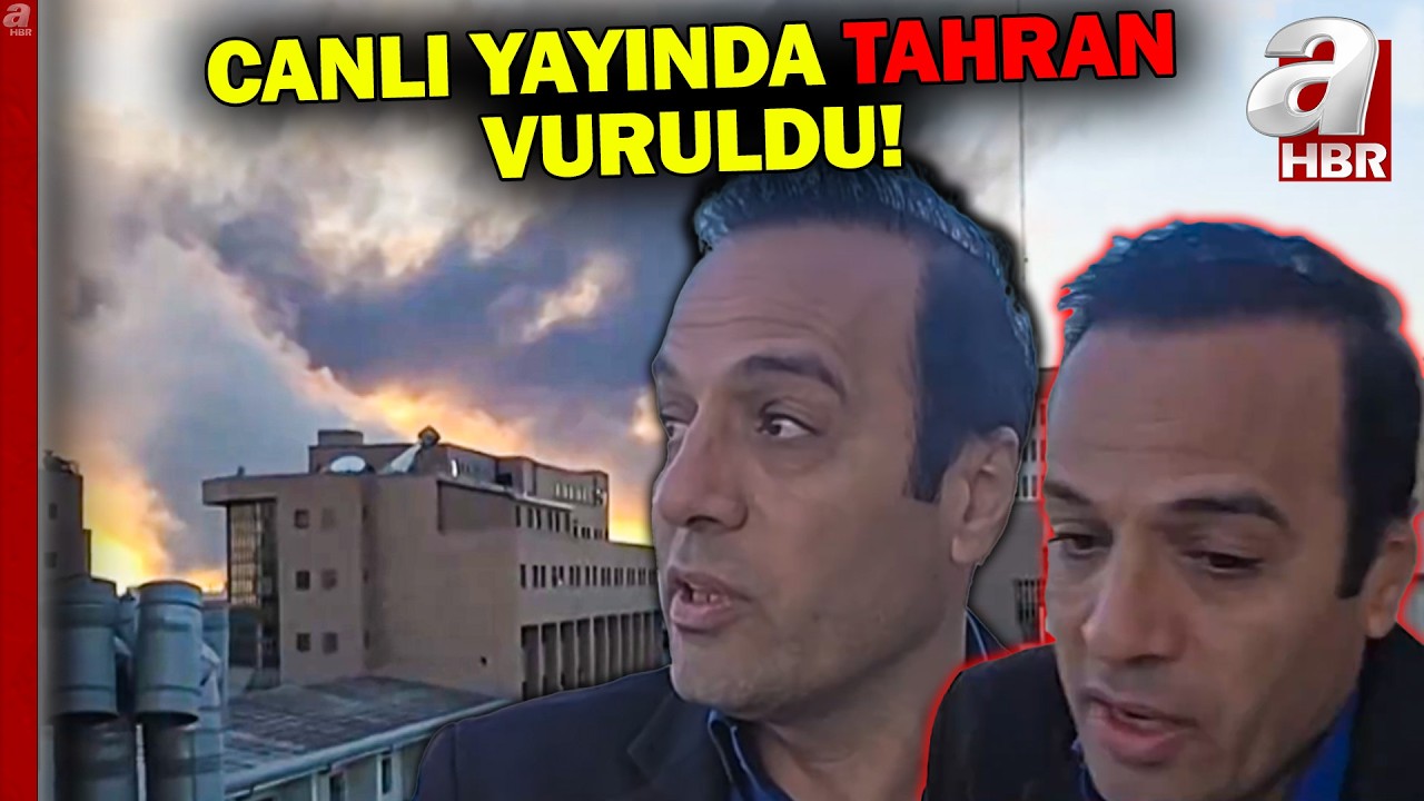 Katil İsrail canlı yayında Tahran'ın batısını vurdu! İşte o anlar...  | A Haber