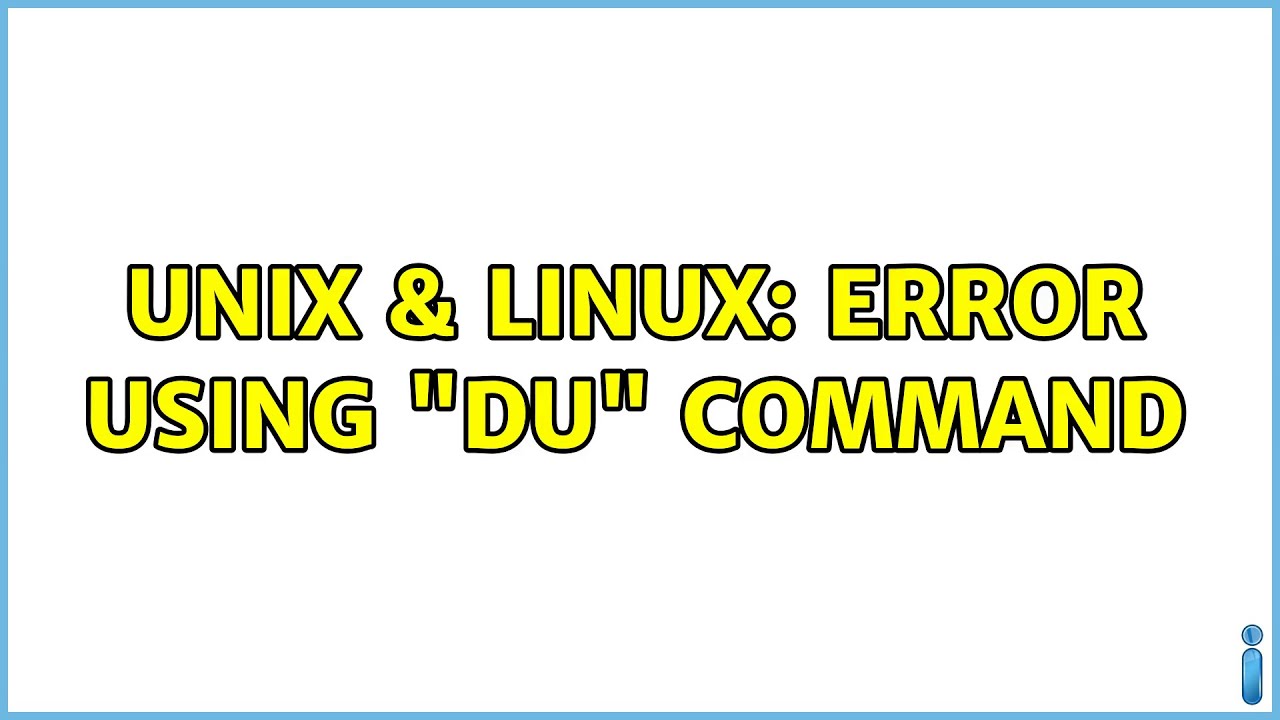 Unix & Linux: Error using 