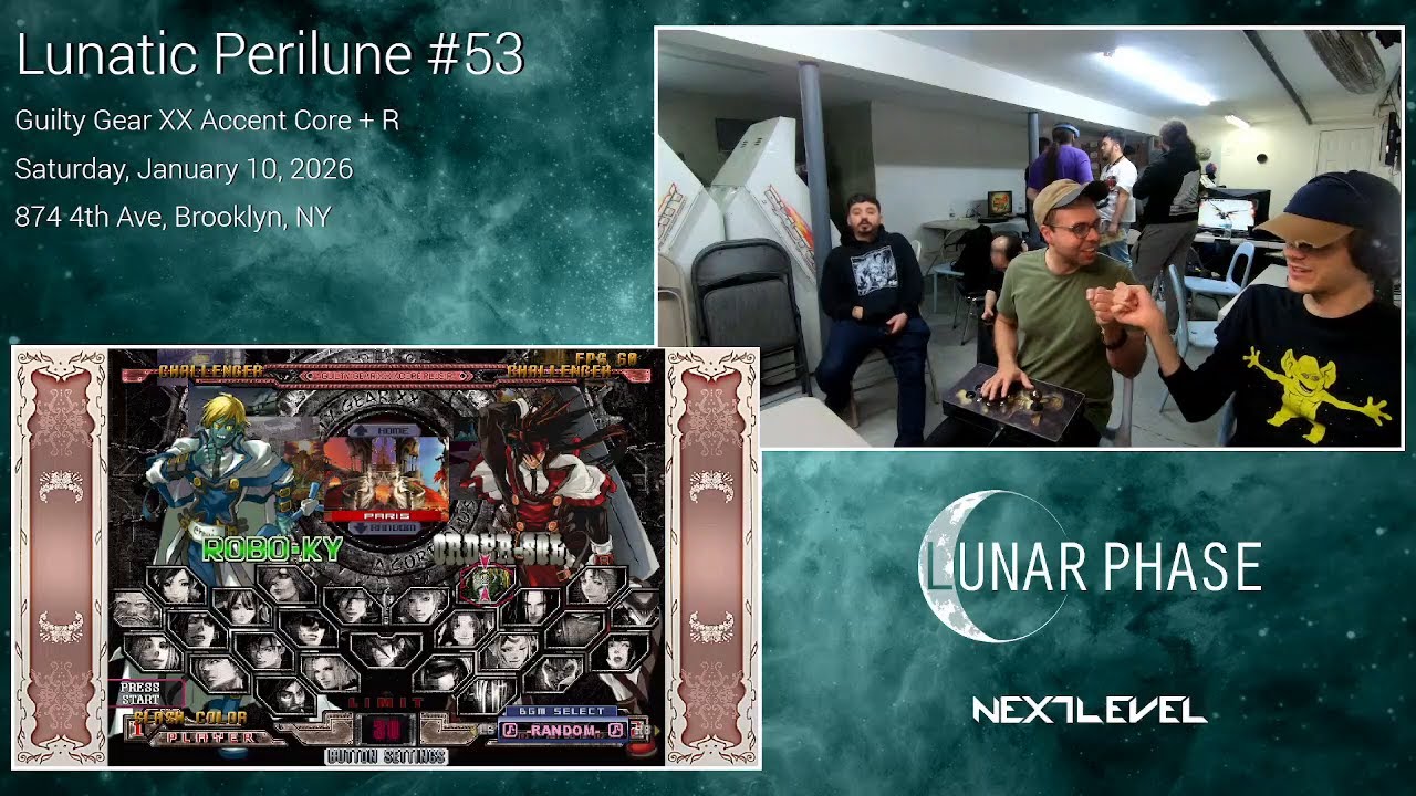 Lunatic Perilune #53: Guilty Gear XX Accent Core + R Top 4