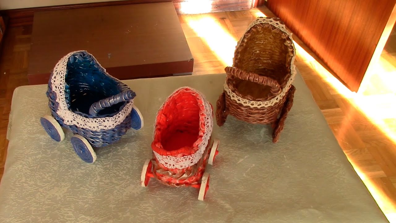 COCHE DE BEBE DE PAPEL PERIODICO PARTE 1 - PAPER BABY CAR PART 1