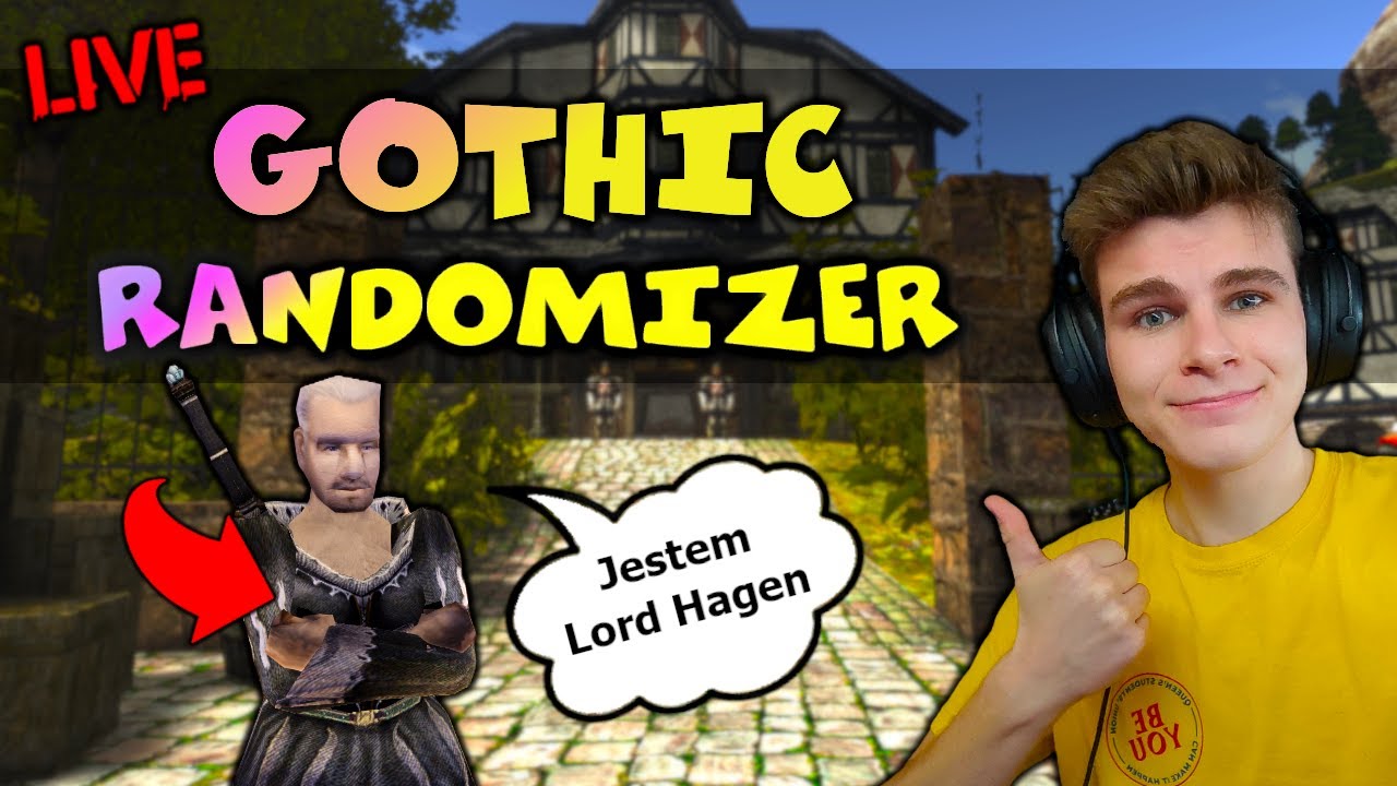Gothic II, ale WSZYSTKO JEST LOSOWE 🔥 Gothic II: Randomizer #2 🔴 [NA ŻYWO]
