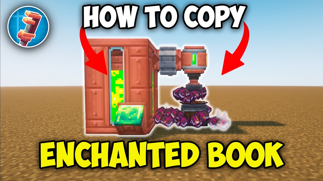 How to Copy an Enchanted Book in Create Mode for Minecraft