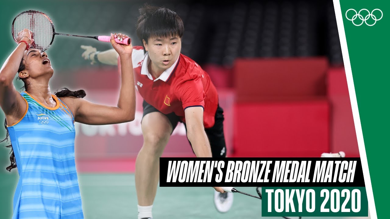 PV Sindhu 🆚 He Bingjiao | Women's badminton bronze medal match 🥉🏸 | Tokyo 2020