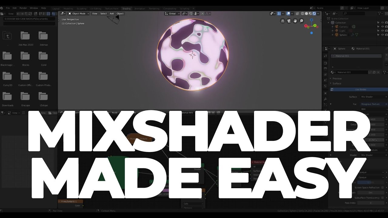 BLENDER MIXSHADER EXPLAINED & MADE EASY