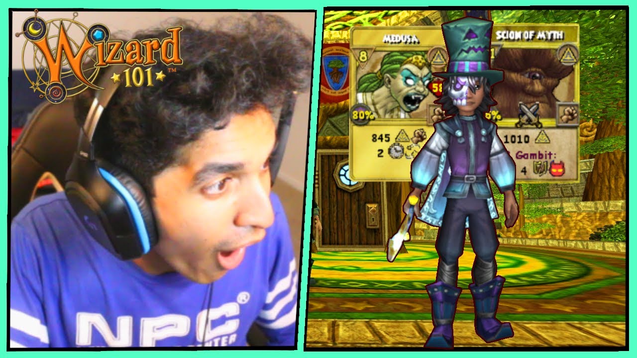 Wizard101 Max (150) Myth PvP: IMPOSSIBLE MEDUSA SCION COMBO Vs A Stream Sniper!