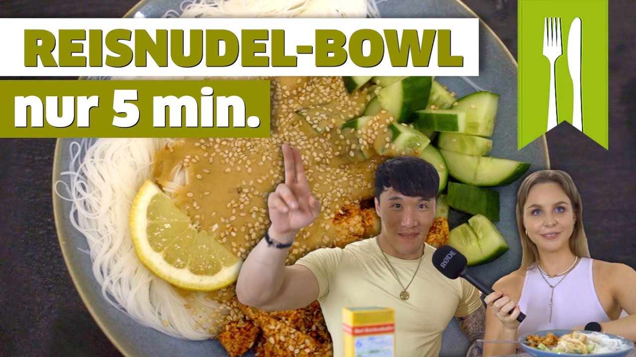 Gesunde Reisnudel Bowl | Einfach, lecker und in 5 min. fertig