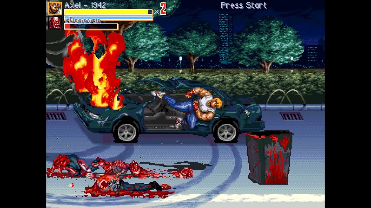 Zombie Streets of Rage Playthrough - (Sammy lives Ending)