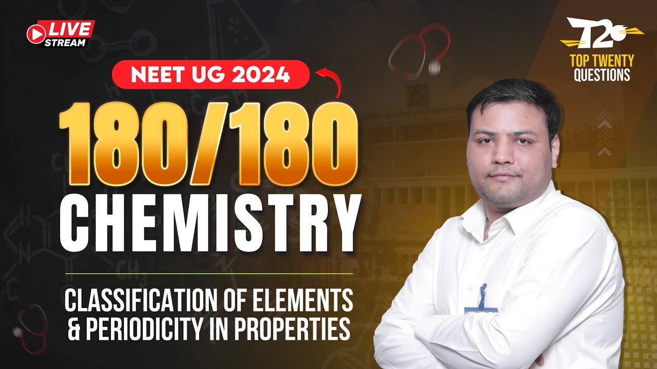 NEET 2024 🎯 Score 180/180 | Chemistry Top 20 Questions ➡️ Classification of Elements | @ALLENNEET