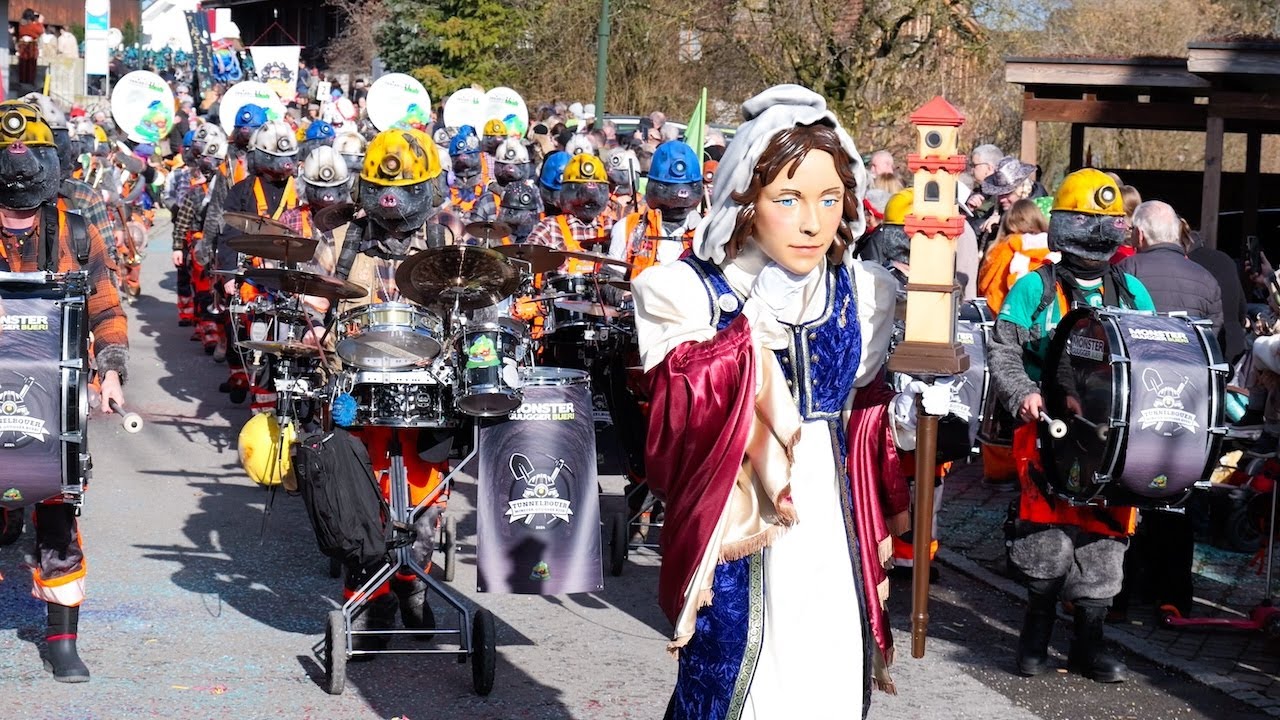 Fasnachtsumzug Bueri 2024 | Luzerner Fasnacht 2024 Monster-Guugger, Rüssgusler, Musegg-Geischter uvm