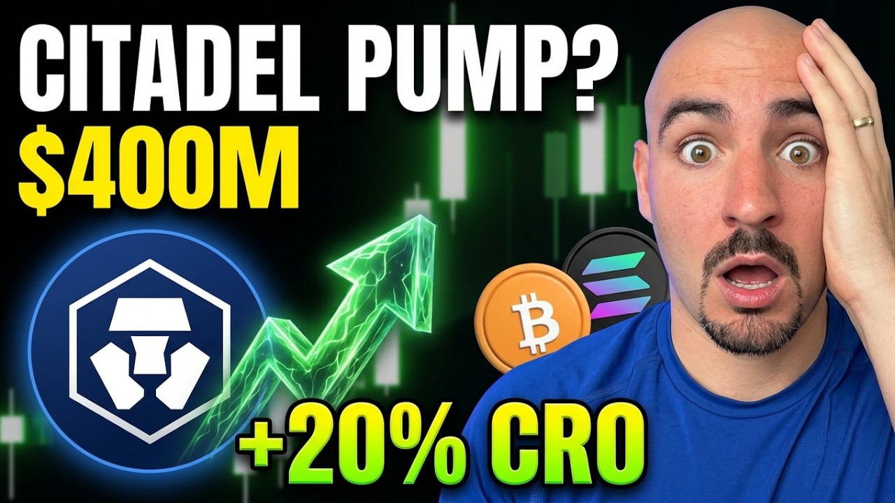 Crypto.com MASSIVE NEWS! ($400 MILLION Investment From Citadel) CRO Coin 20% Pump TODAY!