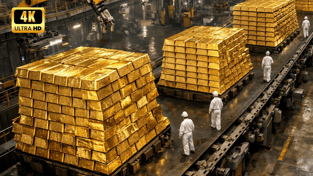 Usine de Raffinage d'Or : Du Minerai aux Lingots d'Or Pur 24K (Étape par Étape)