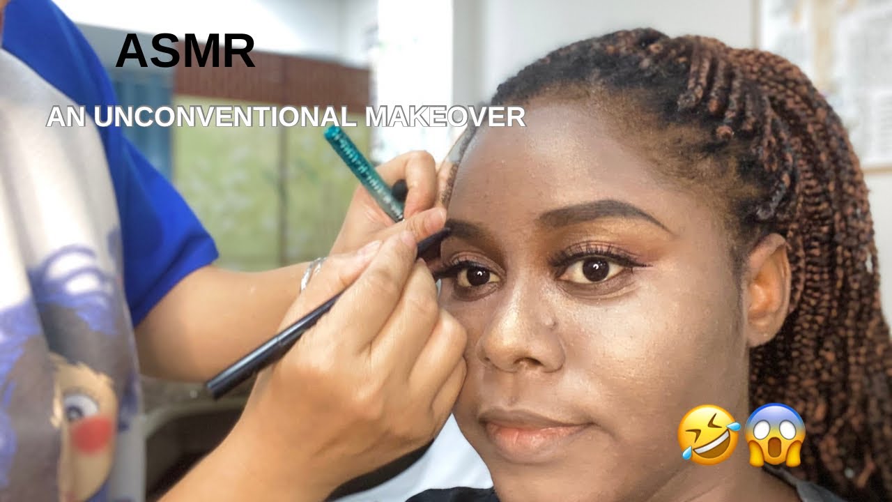 ASMR:THIS CHINESE MUA SAID I WAS NOT WHITE ENOUGH!😱 Black girl Got her makeup done in China 🇨🇳