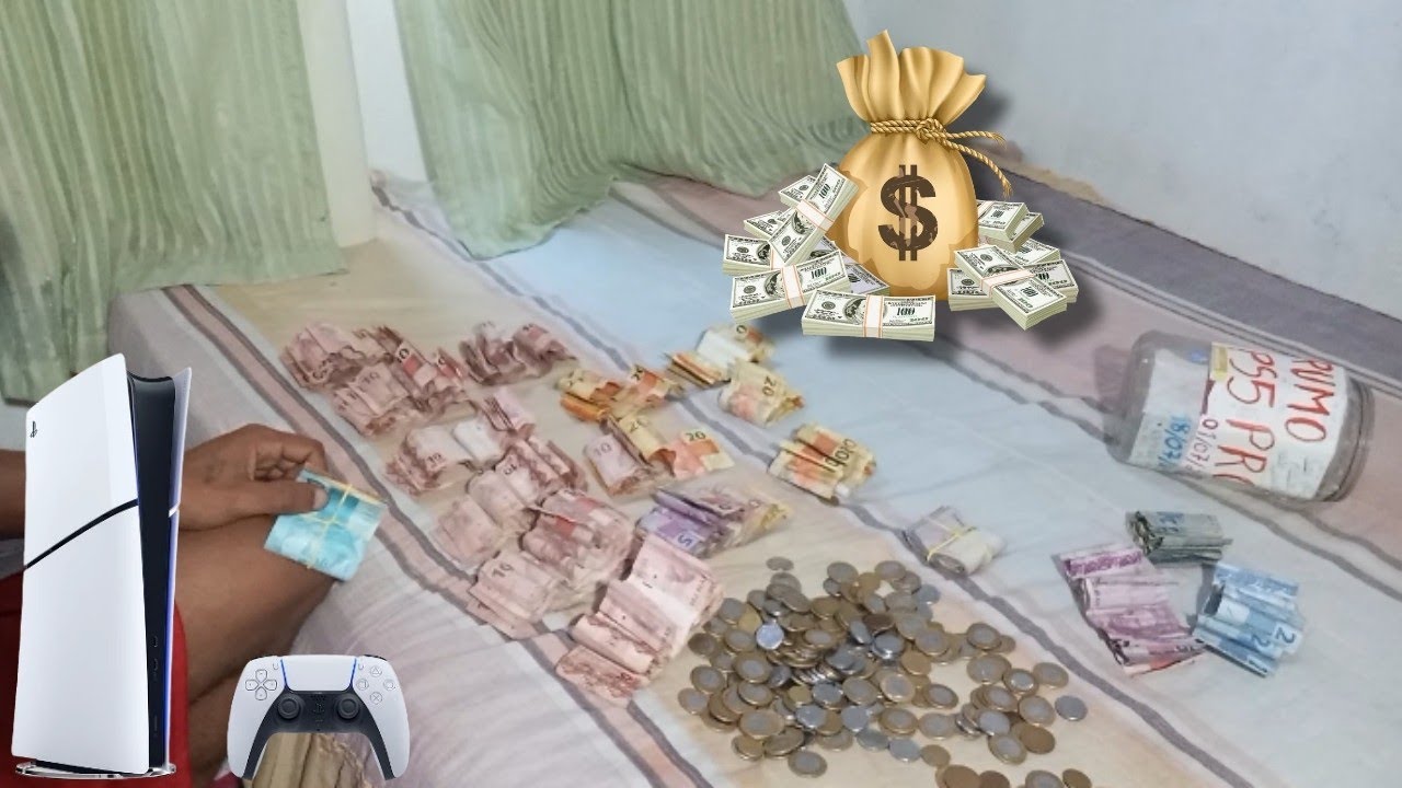 Me surpreendi com o dinheiro juntado no pote pra comprar o PS5