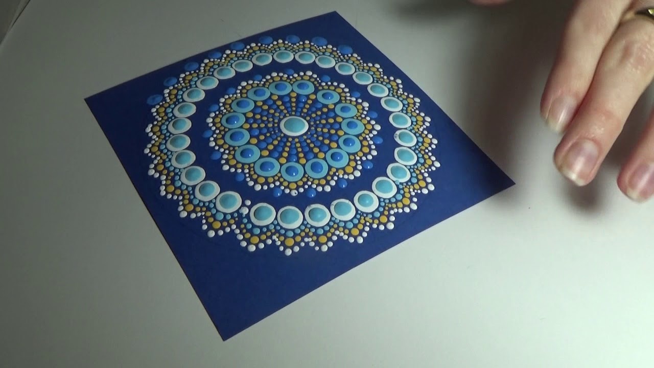 Dot painting mandala. Acrylic Painting. Little №5