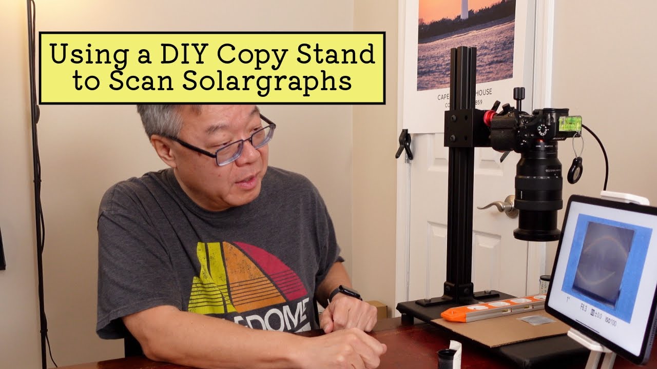 Using a Homemade Copy Stand to Scan Pinhole Solargraphs