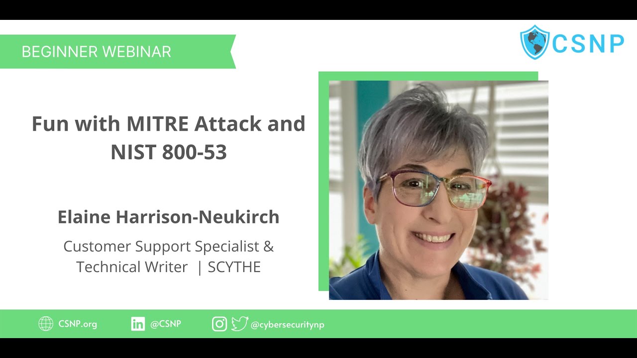 Fun with MITRE Attack and NIST 800 53
