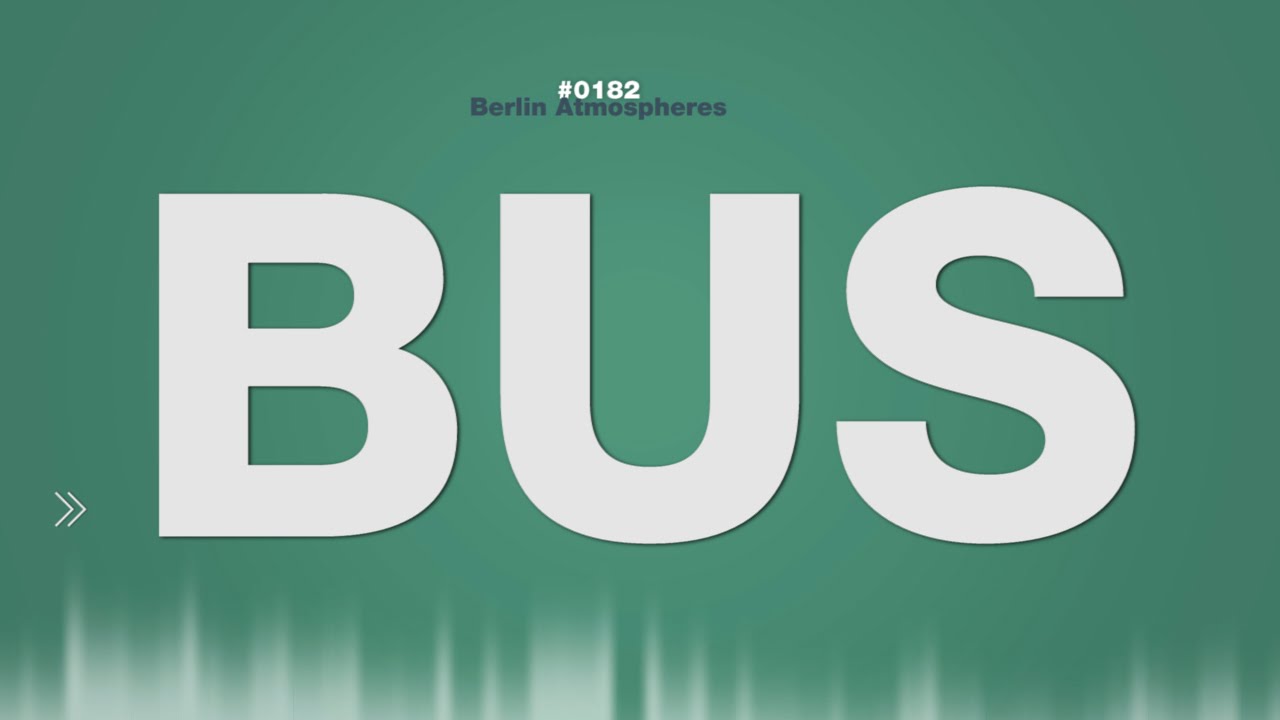 Bus SOUND EFFECT Linienbus Berlin Interior Ambience autocarro de carreira
