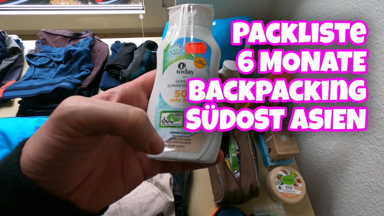 Packliste: 6 Monate Backpacking Thailand, Malaysia & Bali - Was braucht man wirklich?