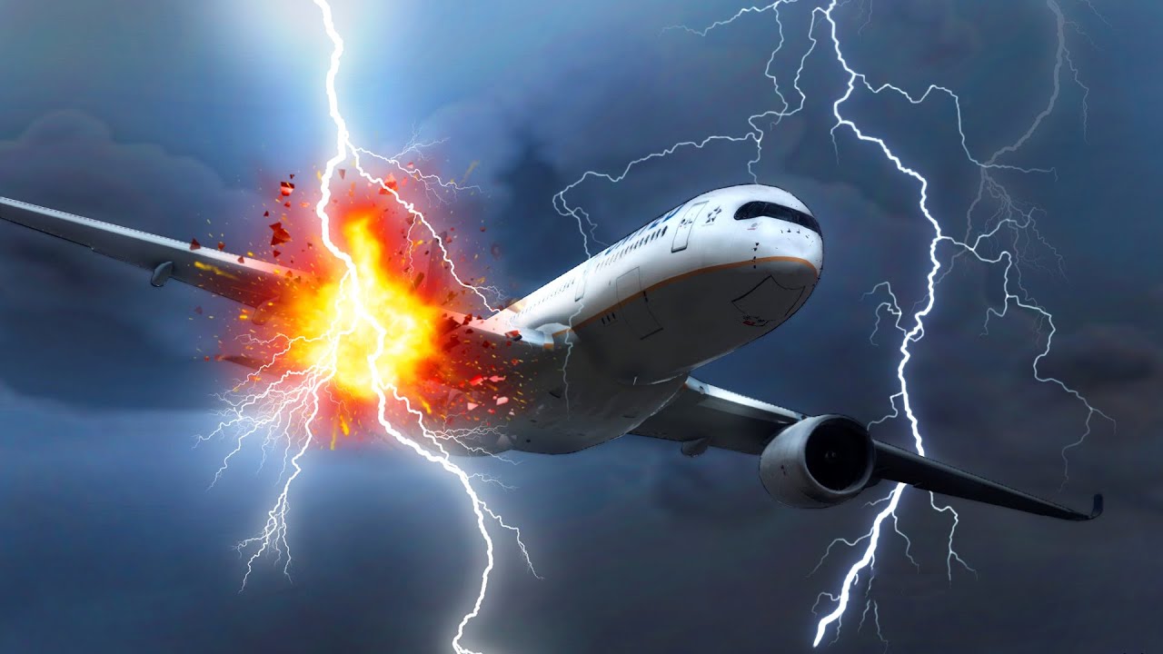 Airbus A350 Emergency Landing after Plane Gets Lightning Struck | GTA 5
