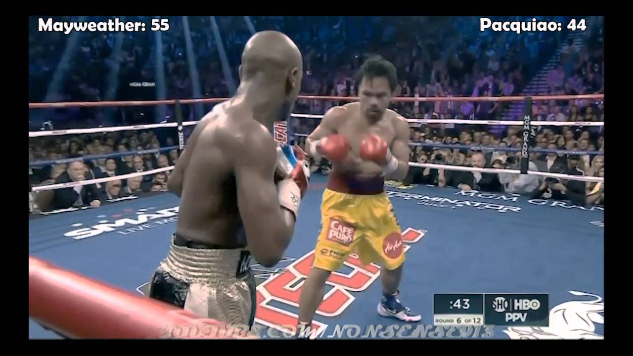 Mayweather vs Pacquiao (All Landed Punches)