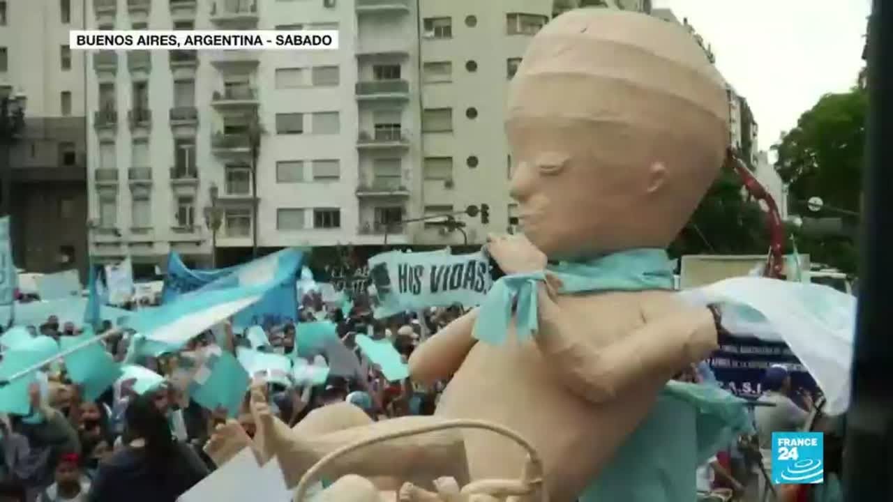 Argentina: Movimientos 'provida' protestaron contra la legalización del aborto