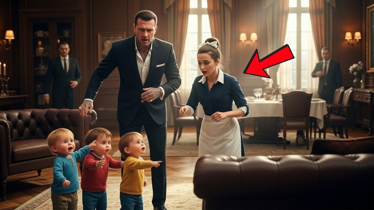 Mafia Boss’s Triplets Spoke—Then Pointed At The Waitress And Said “Mom”