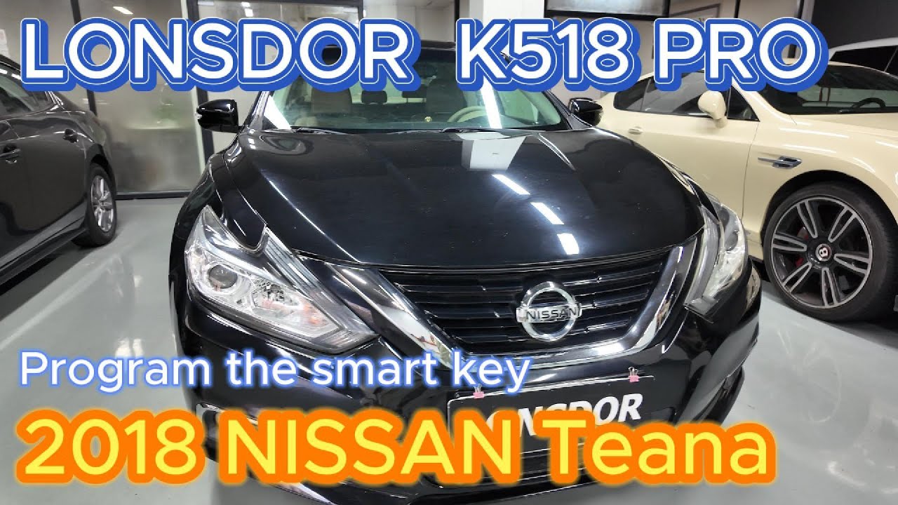 2018 Nissan Teana Add Smart key via K518PRO