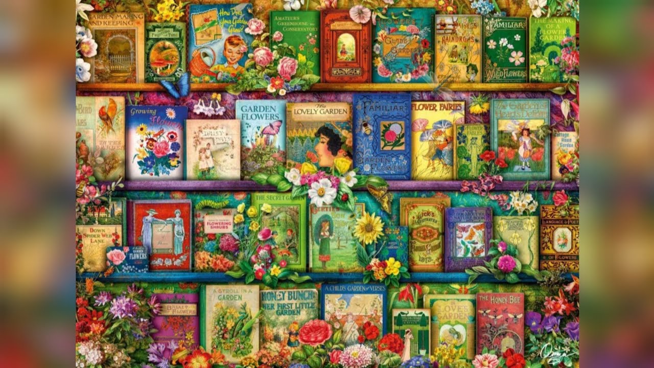 Quebra-Cabeça Vintage Summer Books de 1.000 peças (Buffalo) - Timelapse