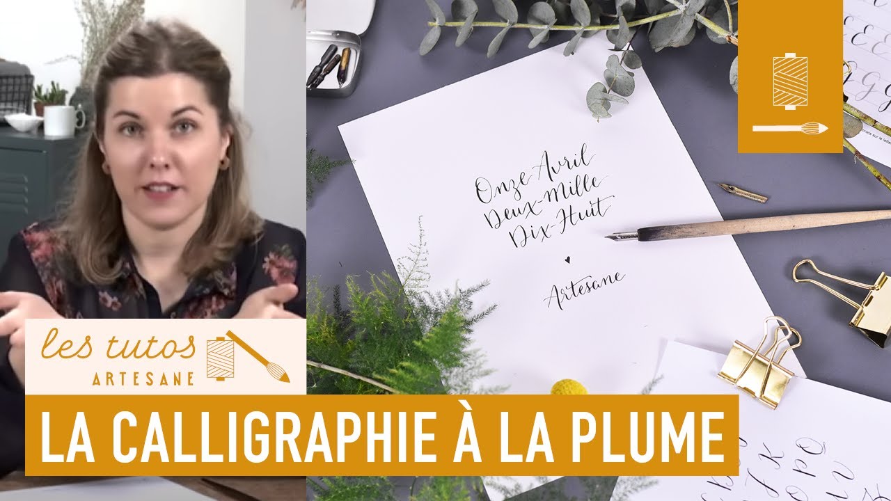 TUTO - Les bases de la calligraphie &agrave; la plume avec No&euml;lie Eternot sur Artesane.com