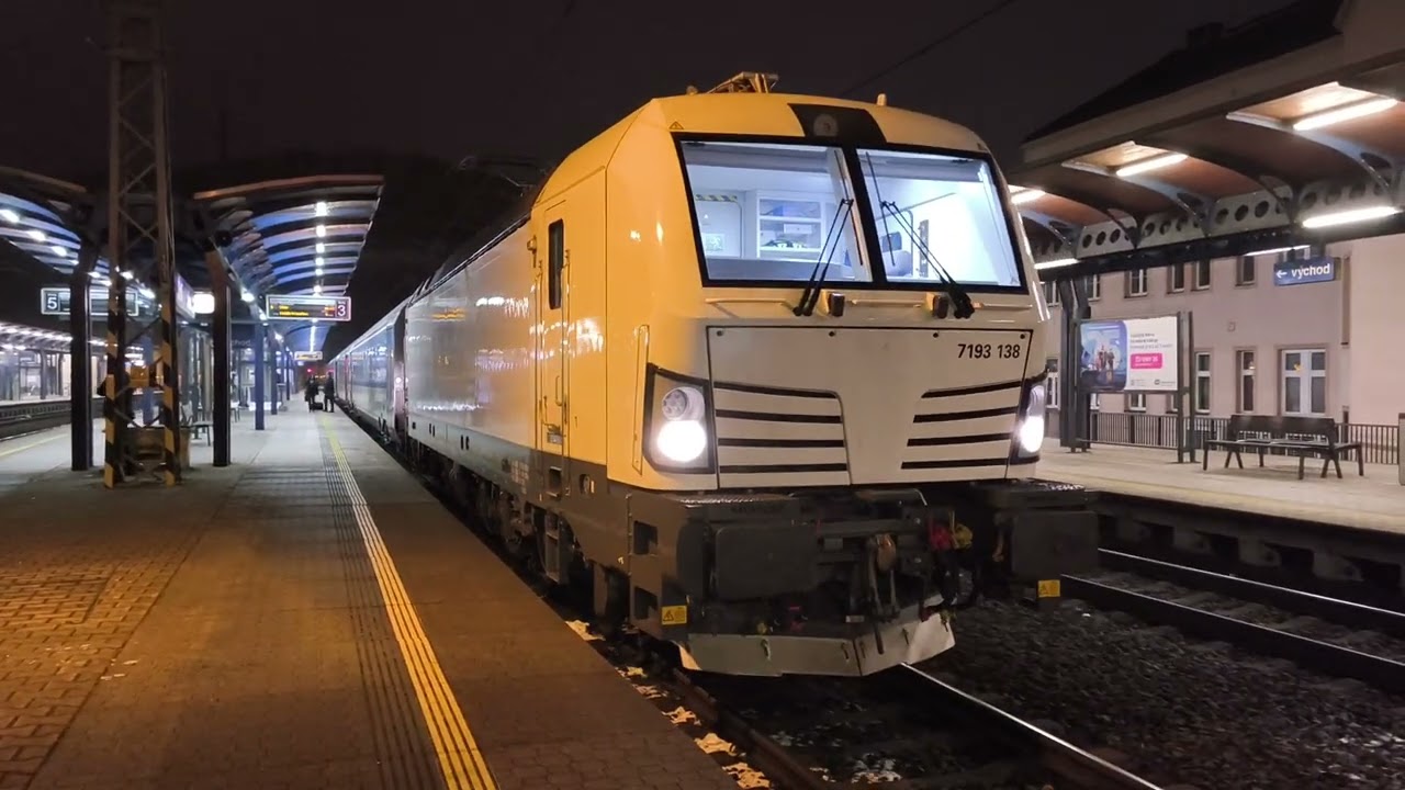 Hlášení příjezd a odjezd pro vlak R 618 Krušnohor 