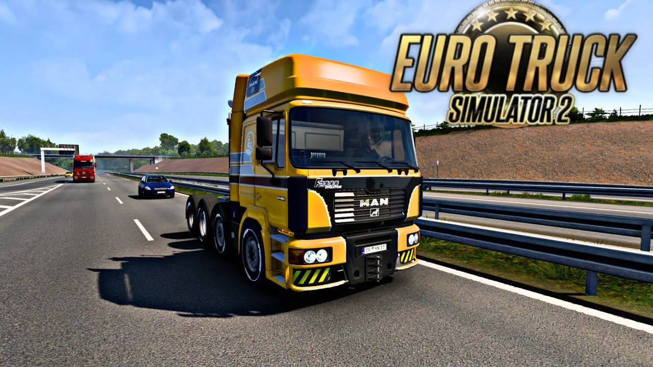 MAN F2000 V10 OPEN PIPE SOUND V1.46 - NEW MOD TRUCK: EURO TRUCK SIMULATOR 2 | STEERING WHEEL |