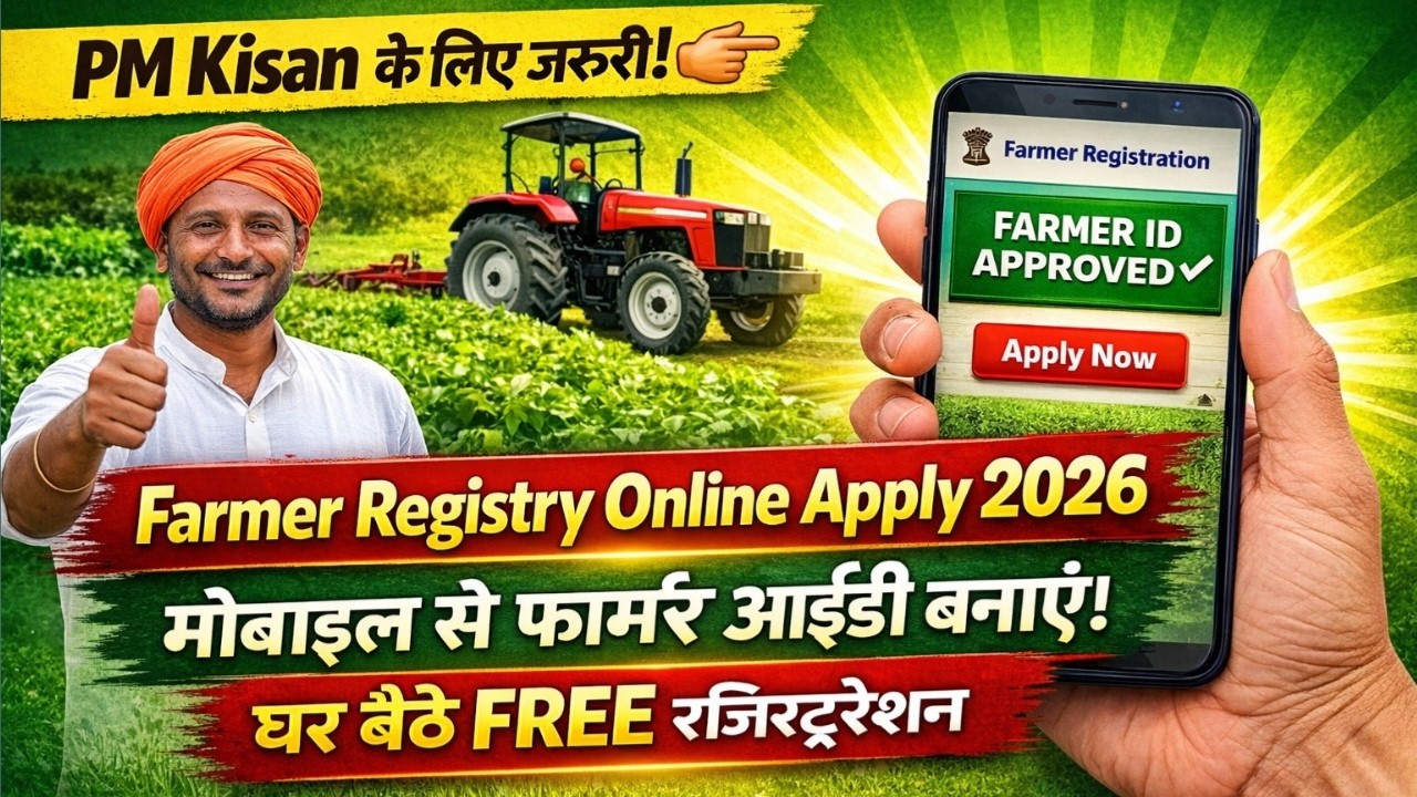 Farmer ID Registration Online 2026 | Farmer Registry Online Apply Full Process |