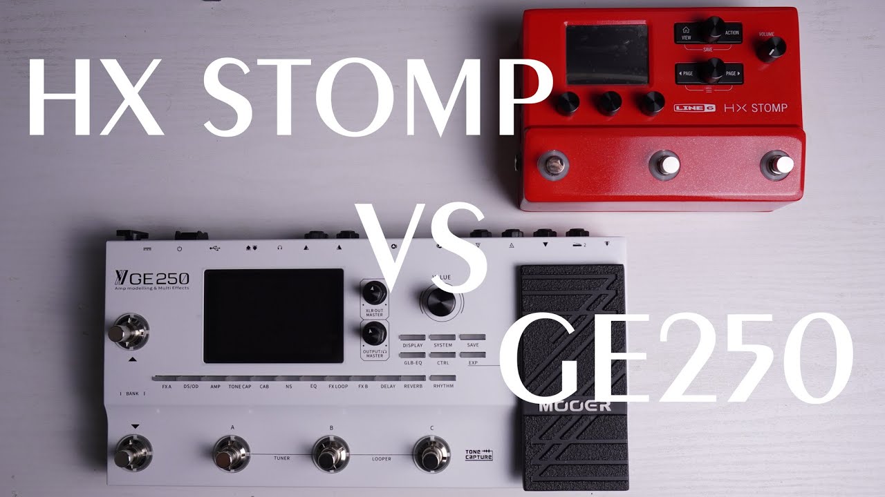 Mooer GE250 vs Line6 HX STOMP