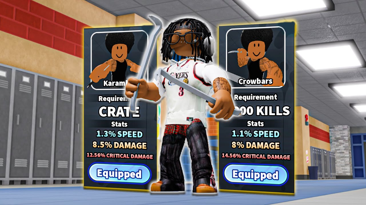 Я получил новые стили оружия в Roblox: бой в школе