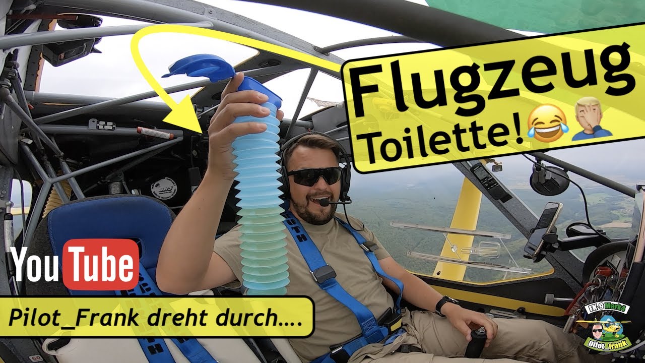 Flugzeug Toilette | ich piss noch alles voll...