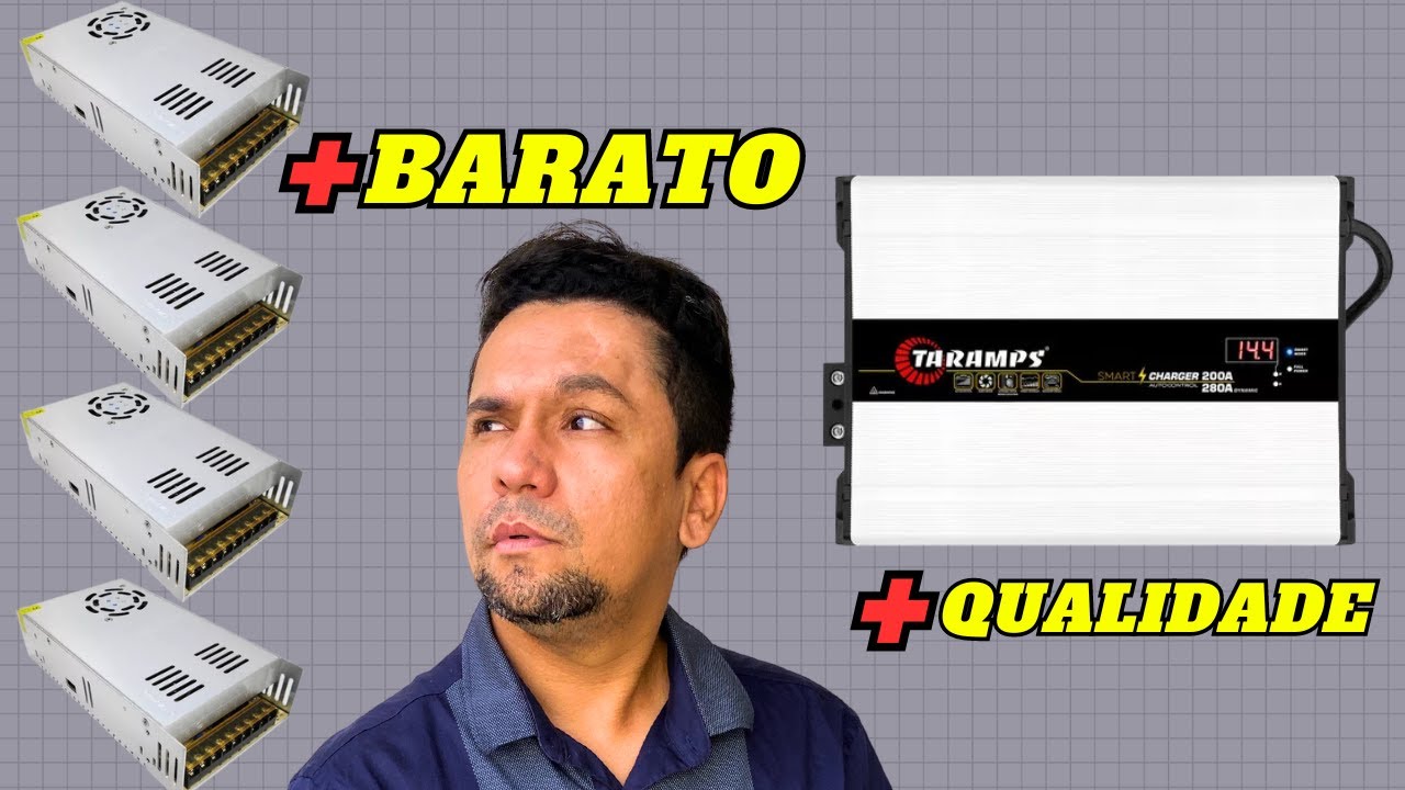 Qual &eacute; melhor 4 fontes chaveadas ou uma fonte automotiva no som?