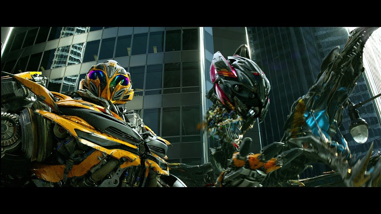 Szarża Dinobot&oacute;w | Bumblebee vs Stinger PL | Transformers 4: Wiek Zagłady (2014)