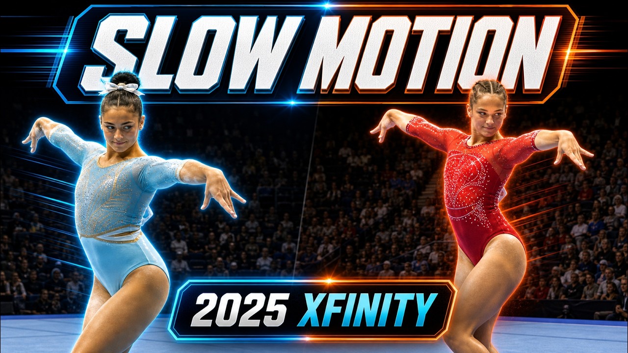 Gabrielle Hardie Super Slow Motion 2025 Xfinity US Championships Day 1 Day 2 Comparison