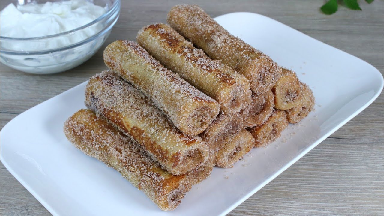Leckere Zimtröllchen schnell auf Toast
