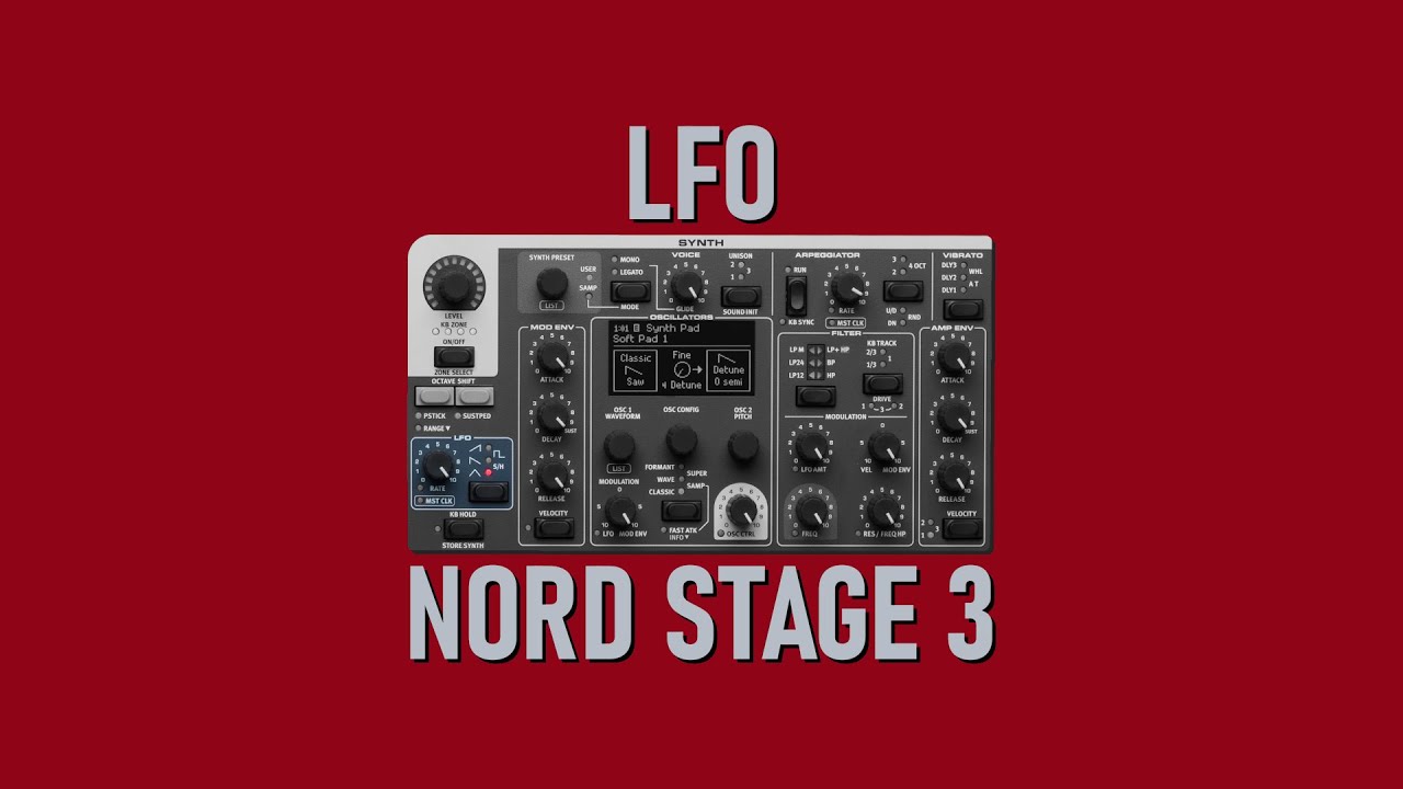 LFO w NORD STAGE 3 🎛️ (OBSŁUGA SYNTEZATORA #4)
