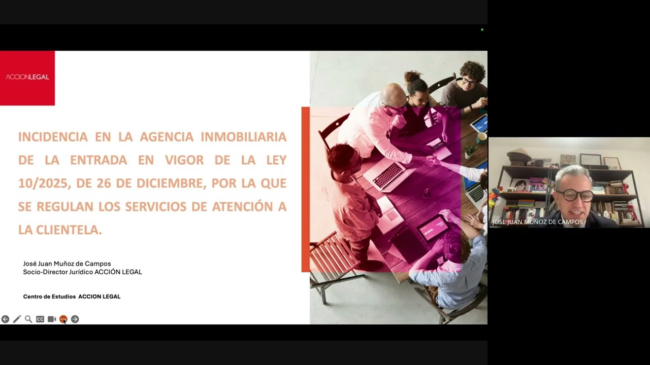 INCIDENCIA EN LA AGENCIA INMOBILIARIA DE LA LEY 10/2025. POR JOSE JUAN MUÑOZ DE ACCIÓN LEGAL