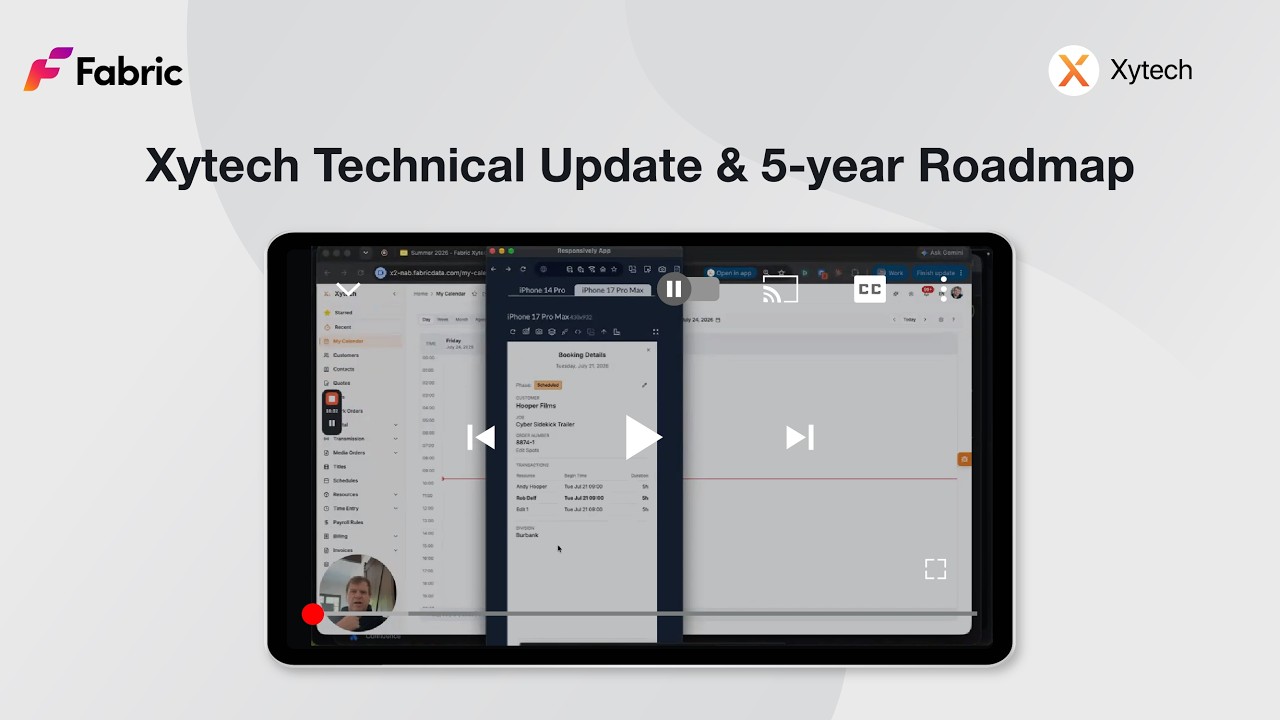 Xytech Technical Update and 5 Year Roadmap.