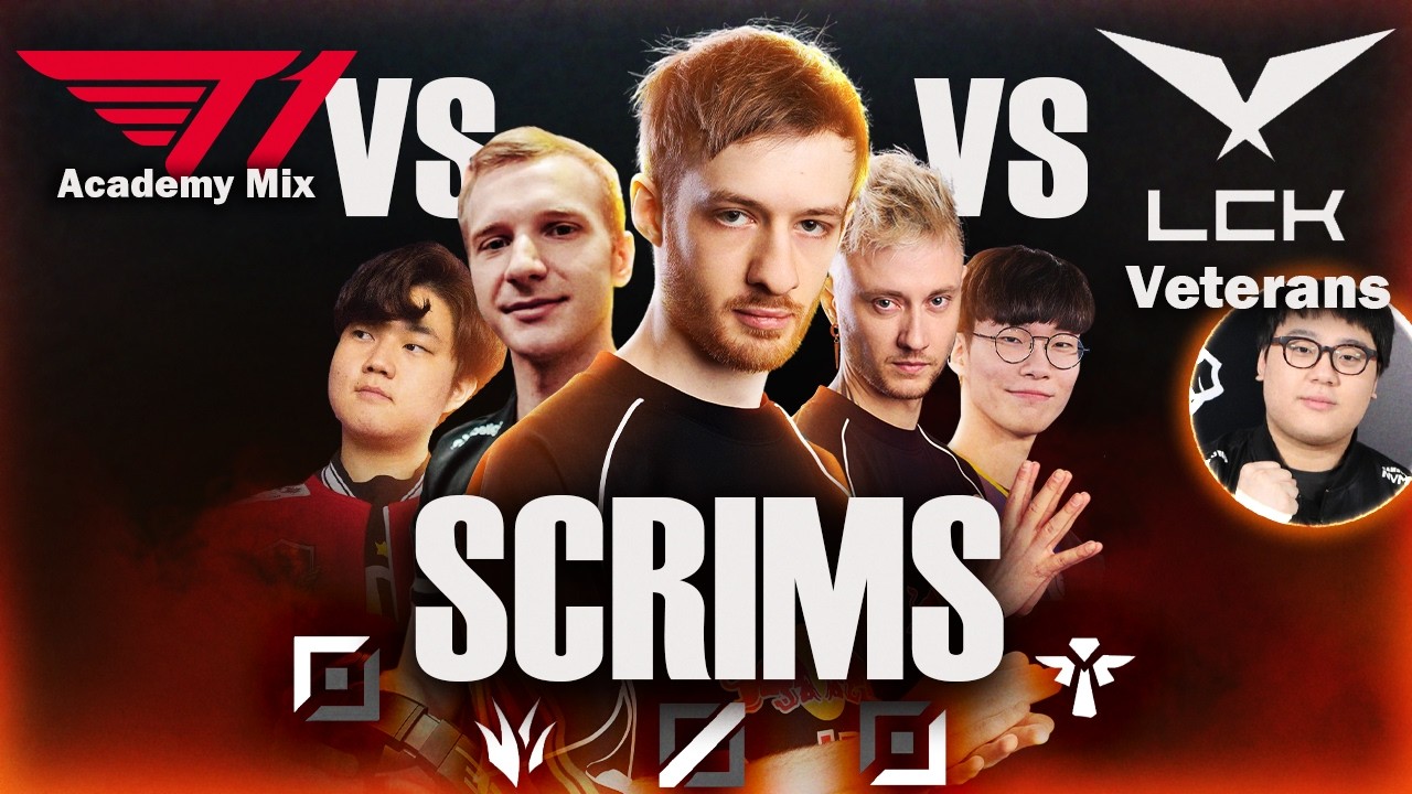 SCRIMS! VS T1 ACADEMY 😈 REKKLES ADC & HUNI TOP THROWBACK!