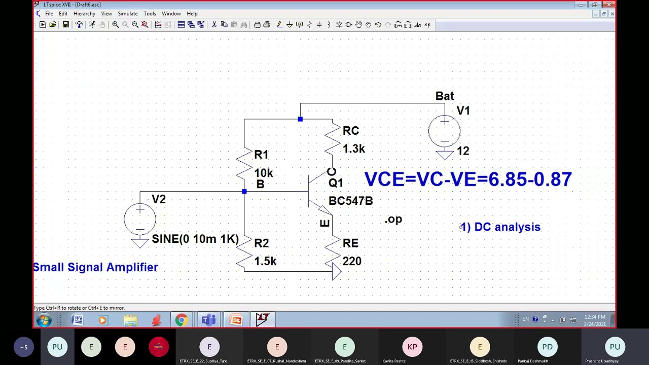 LTspice simulation-Complete Amplifier Analysis