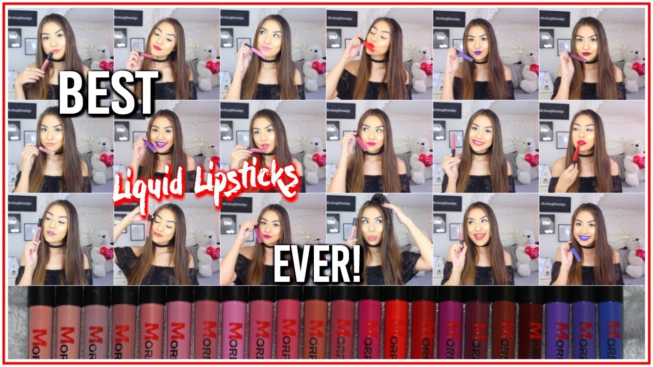 MORPHE LIQUID LIPSTICK REVIEW & LIP SWATCHES OF ALL 22 SHADES! ♡
