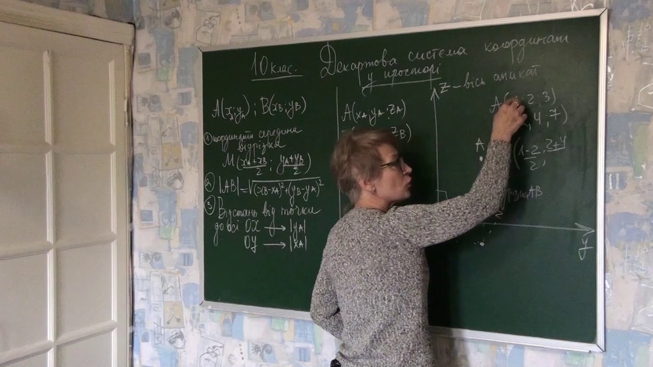 10 клас  Геометрія  Декартова система координат у просторі