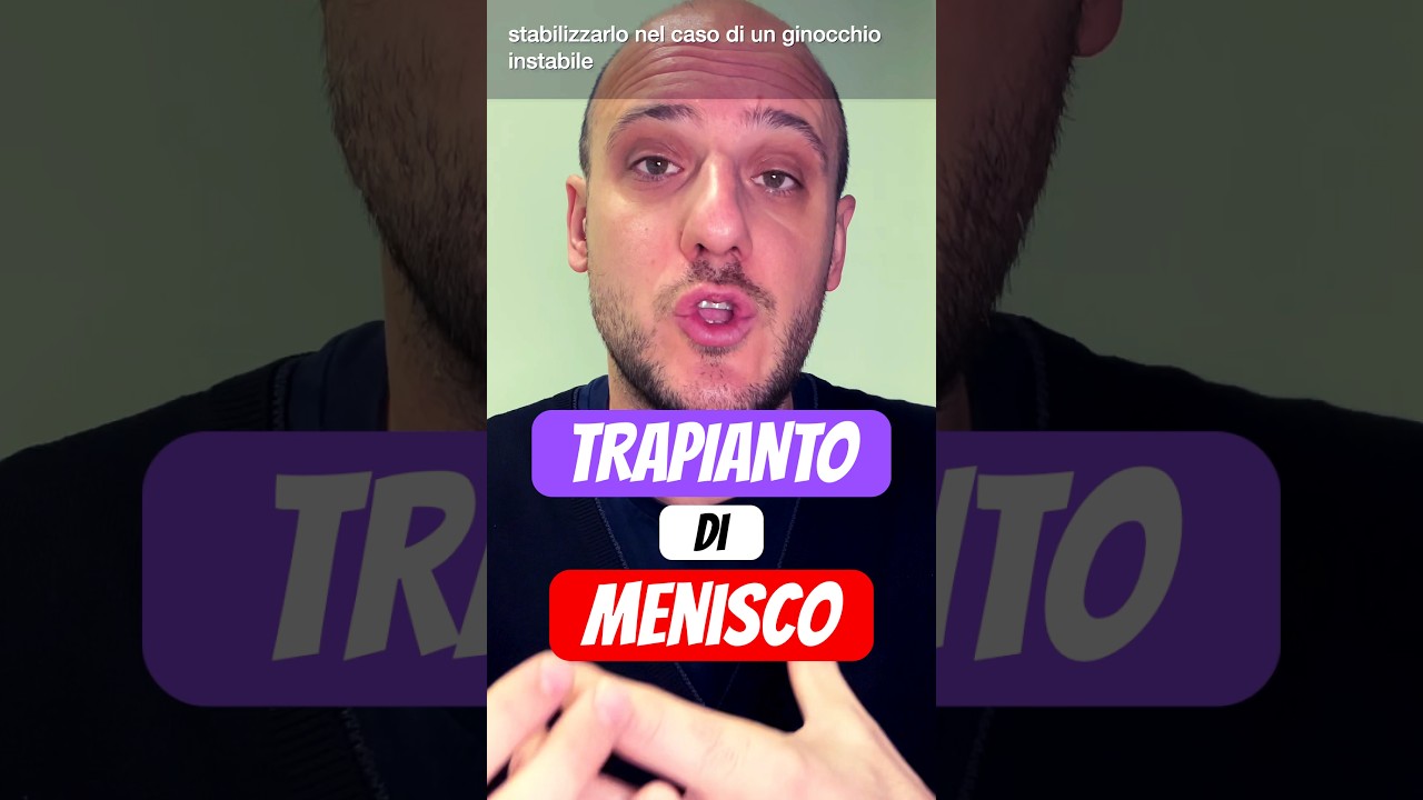 Quando serve il TRAPIANTO di MENISCO