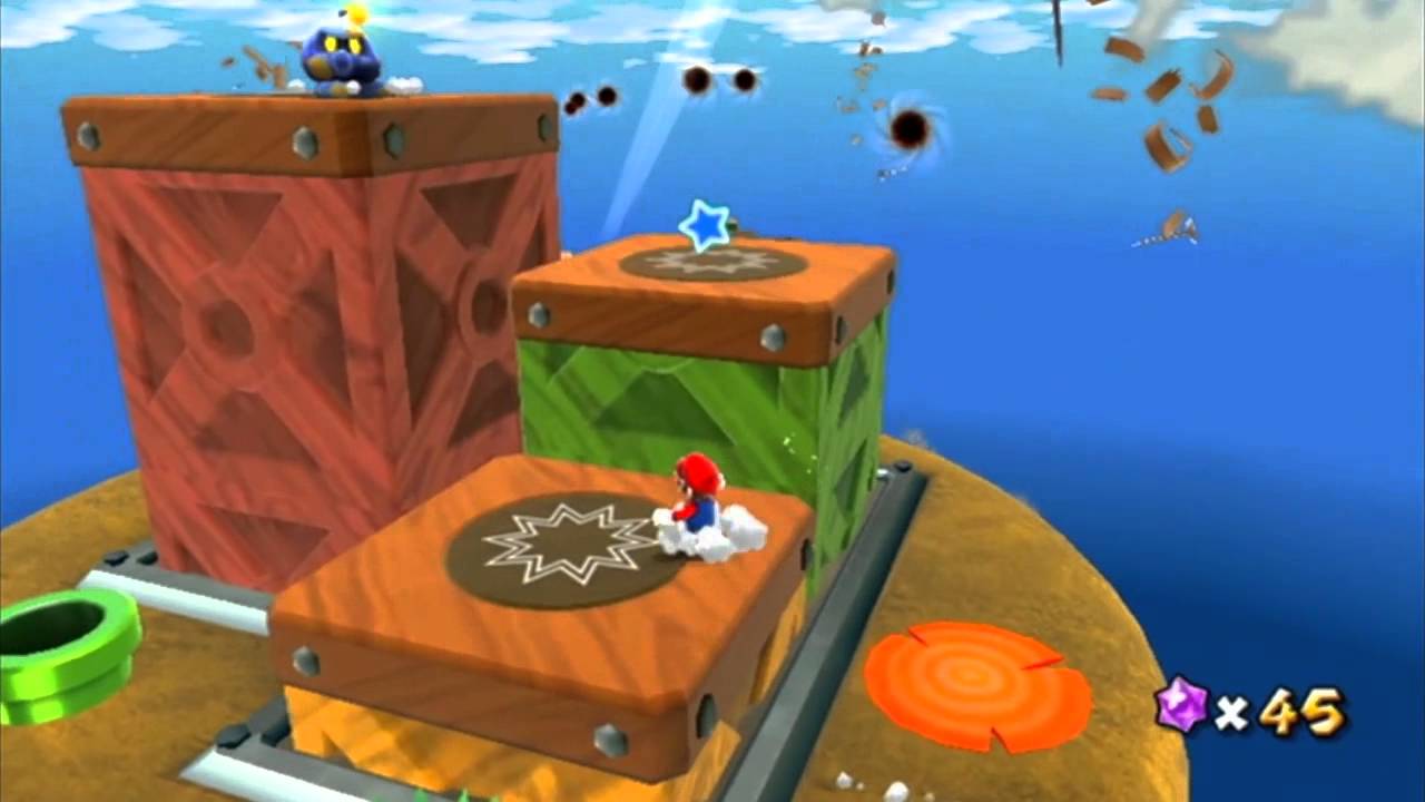 Super Mario Galaxy 2 - Monde 2 - Scierie sidérale : Le casse-tête en bois